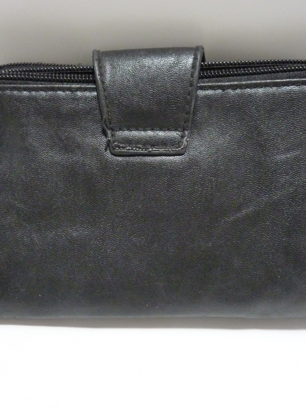 Fox Racing VINTAGE Black Faux Leather TRAVEL WRISTLET Wallet with Metal Emblem - Picture 2 of 11